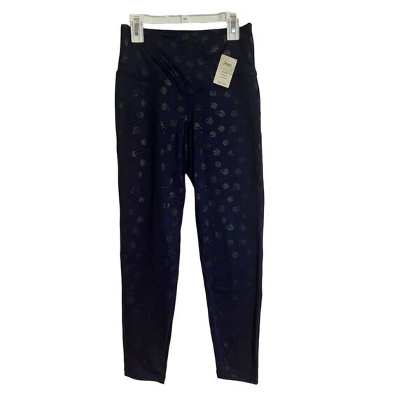 Jenni High Rise Blue Daisy Leggings Yoga Size S - Picture 1 of 9